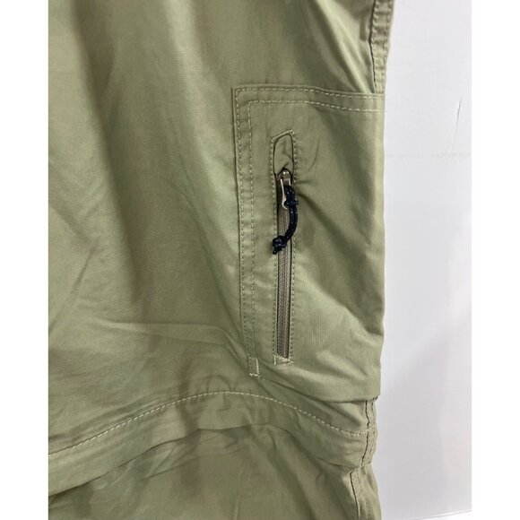 Columbia Men’s Convertible Cargo Pants Olive Green 36x32 Nylon Belted Lightweigh - Picture 3 of 9